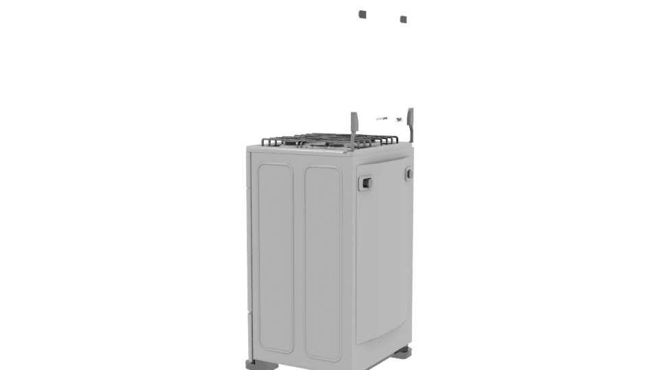 Realistic Cooking Stove Model - Professional 3D Model Render 3