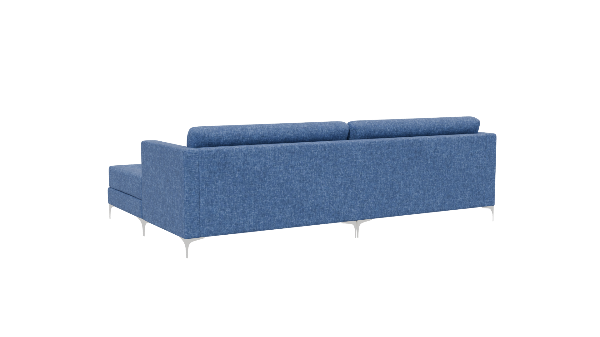 Stylish Blue Sectional Sofa - Professional 3D Model Render 13