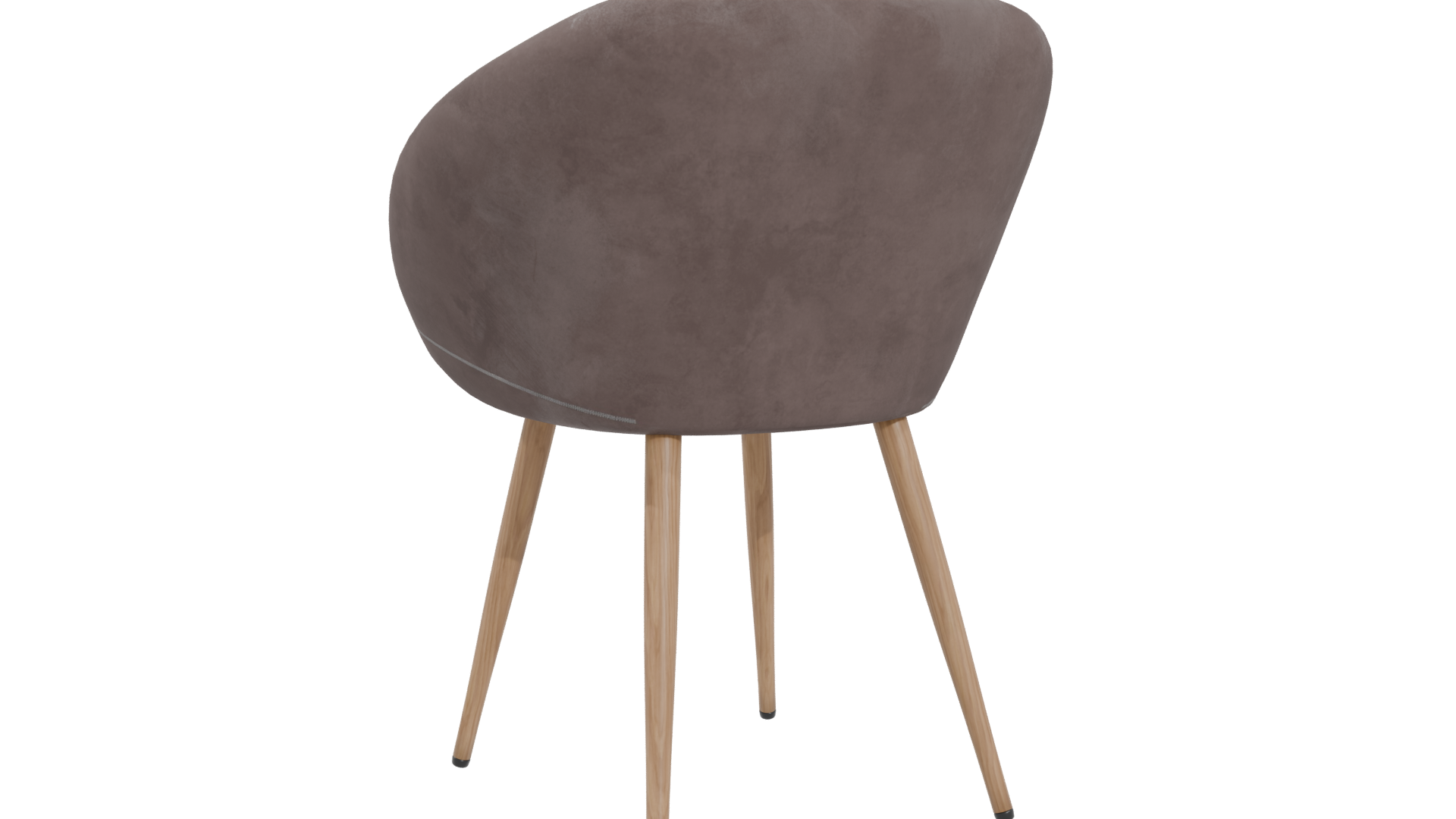Elegant Modern Fabric Chair 3D Model - Professional 3D Model Render 4