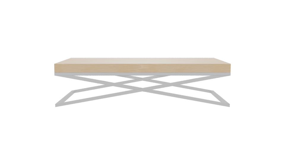 Minimalist Wooden Coffee Table 3D - Professional 3D Model Render 11