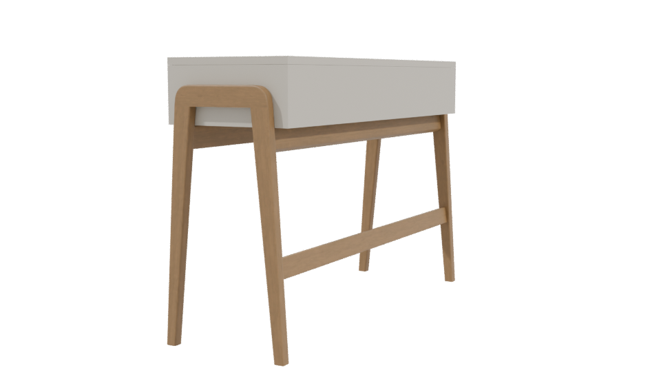 Minimalist Wooden Console Table 3D - Professional 3D Model Render 3