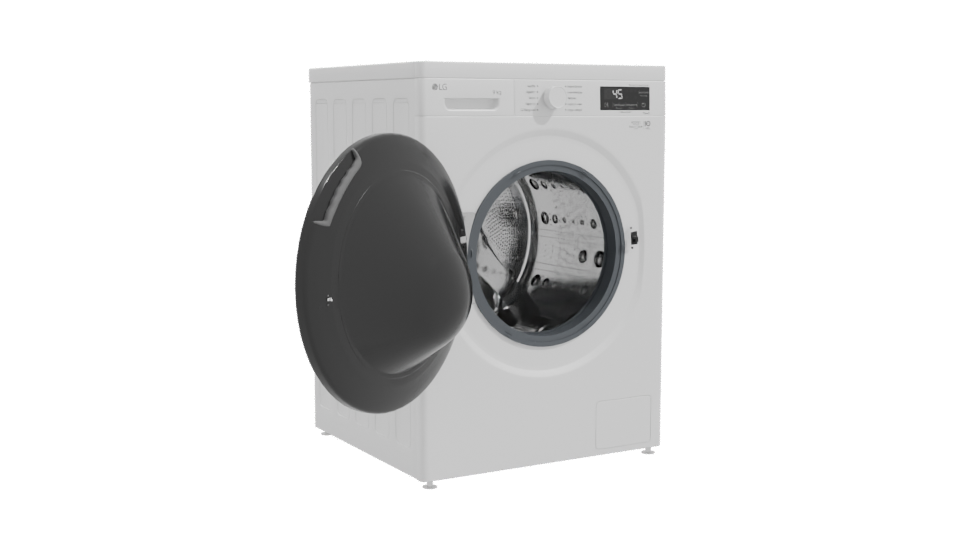 Realistic Household Washing Machine 3D - Professional 3D Model Render 10