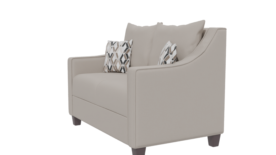 Elegant Minimalist Love Seat 3D - Professional 3D Model Render 13