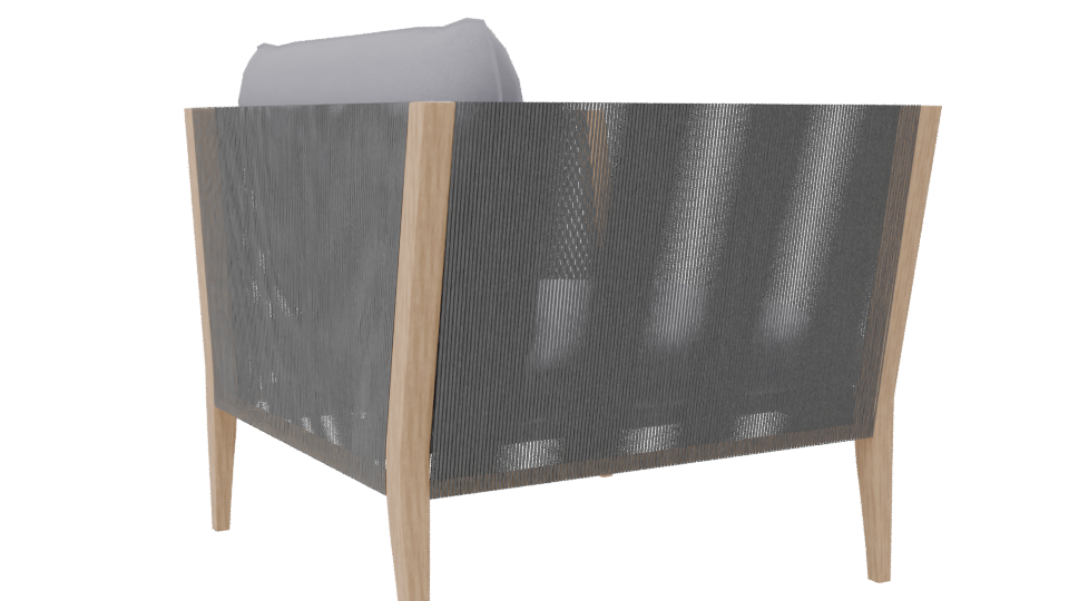 Stylish Modern Accent Chair 3D - Professional 3D Model Render 7