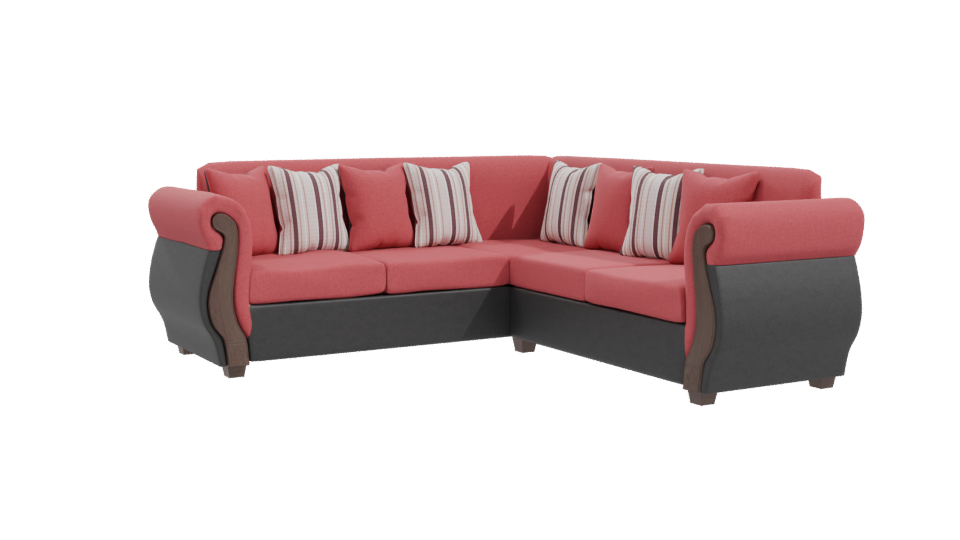 Elegant Corner Sofa 3D Model - Professional 3D Model Render 10