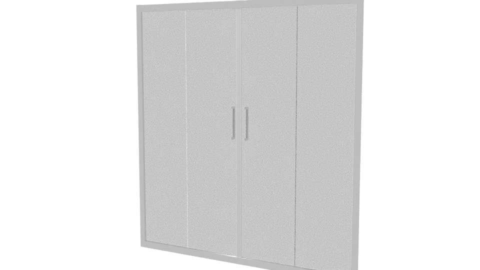 Elegant Glass Shower Door 3D Model - Professional 3D Model Render 6