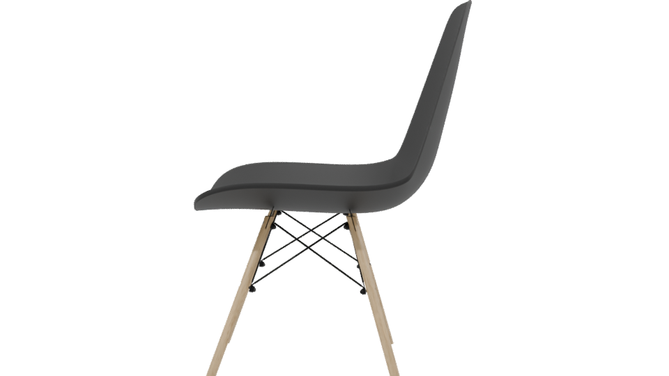 Stylish Modern Chair 3D Model - Professional 3D Model Render 2