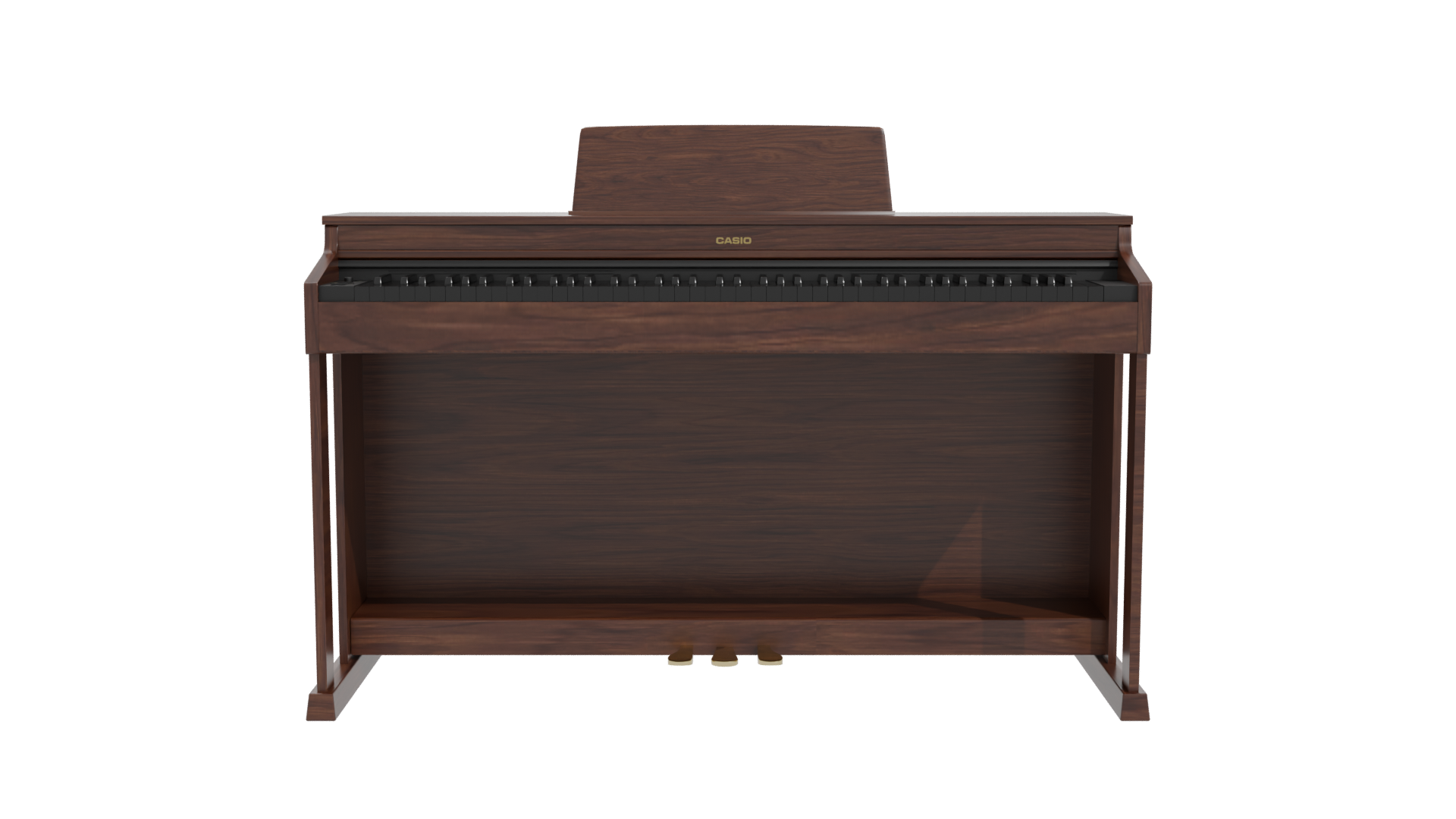 Elegant Wooden Digital Piano 3D Model - Professional 3D Model Render 11