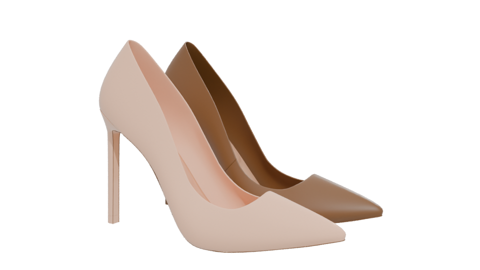 Elegant High Heeled Shoes 3D - Professional 3D Model Render 12