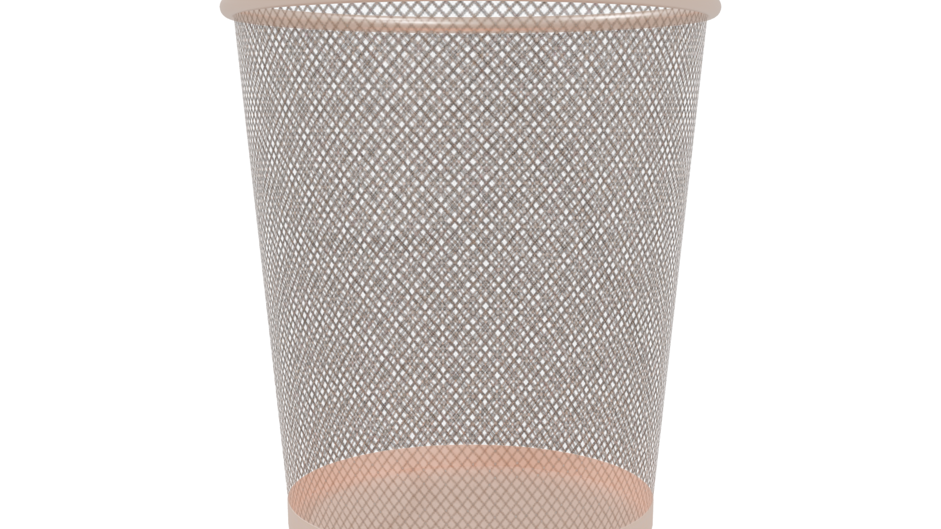 Stylish Mesh Trash Can 3D - Professional 3D Model Render 4