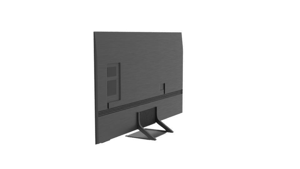 Curved Screen LED Monitor Model - Professional 3D Model Render 3