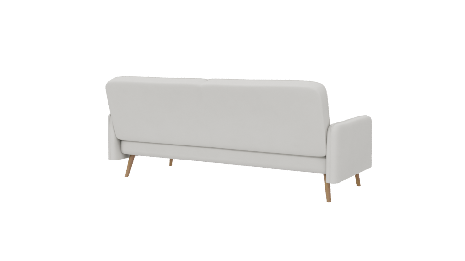 Minimalist White Sofa 3D Model - Professional 3D Model Render 6