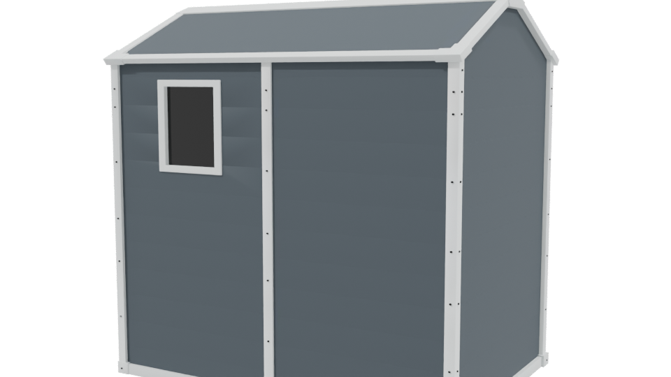 Stylish Storage Shed 3D Model - Professional 3D Model Render 3