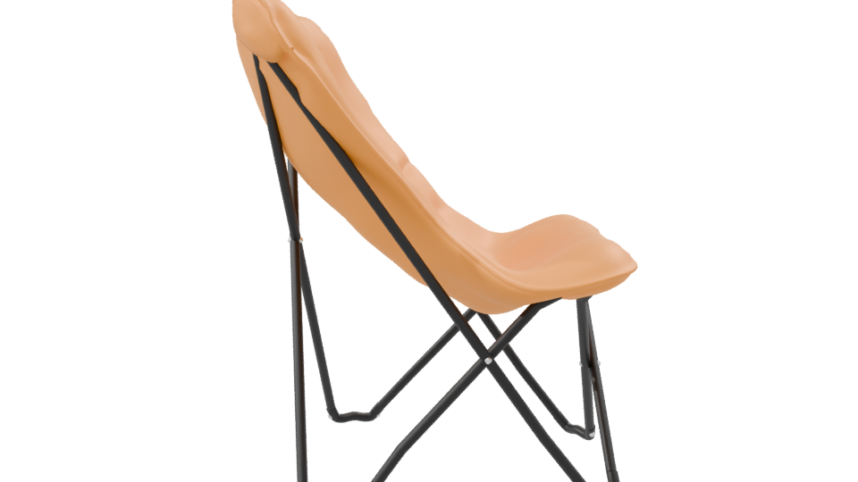 Stylish Folding Outdoor Chair Model - Professional 3D Model Render 8