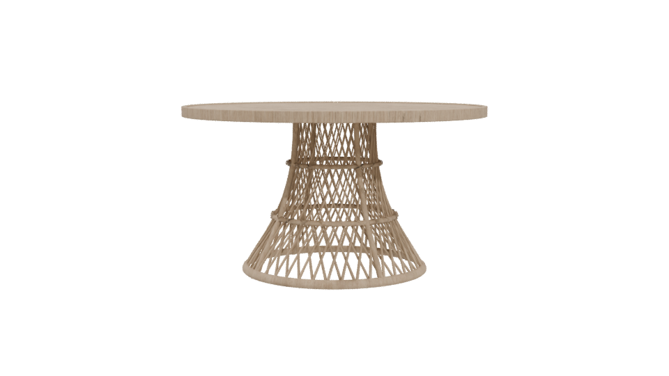 Stylish Round Dining Table 3D - Professional 3D Model Render 4