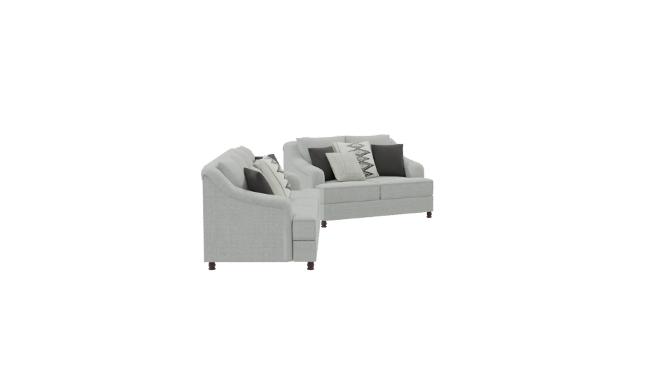 Modern Sofa Set 3D Model - Professional 3D Model Render 8