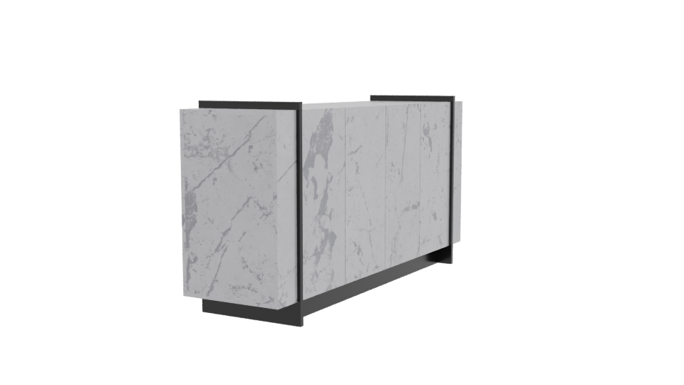 Elegant Minimalist Credenza 3D Model - Professional 3D Model Render 9