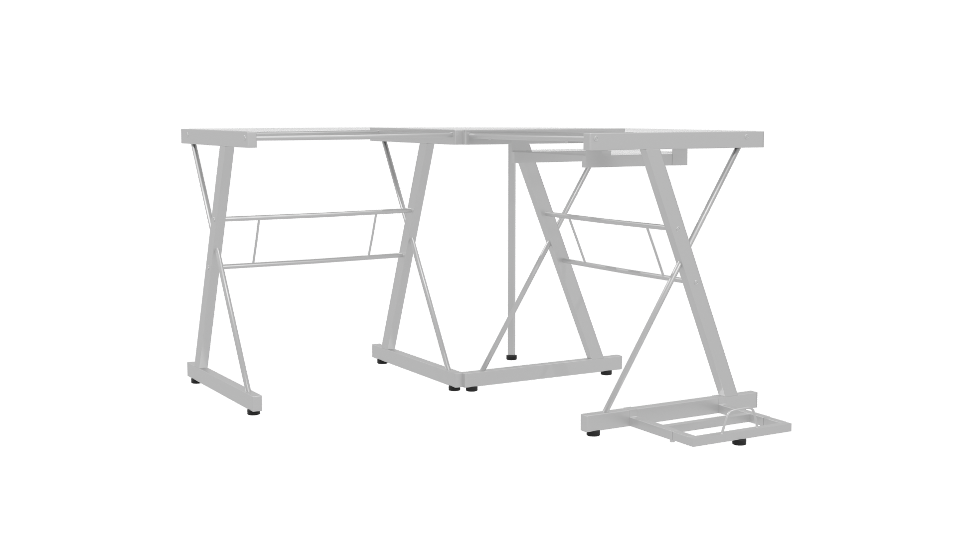 Stylish Modern Office Desk 3D - Professional 3D Model Render 4