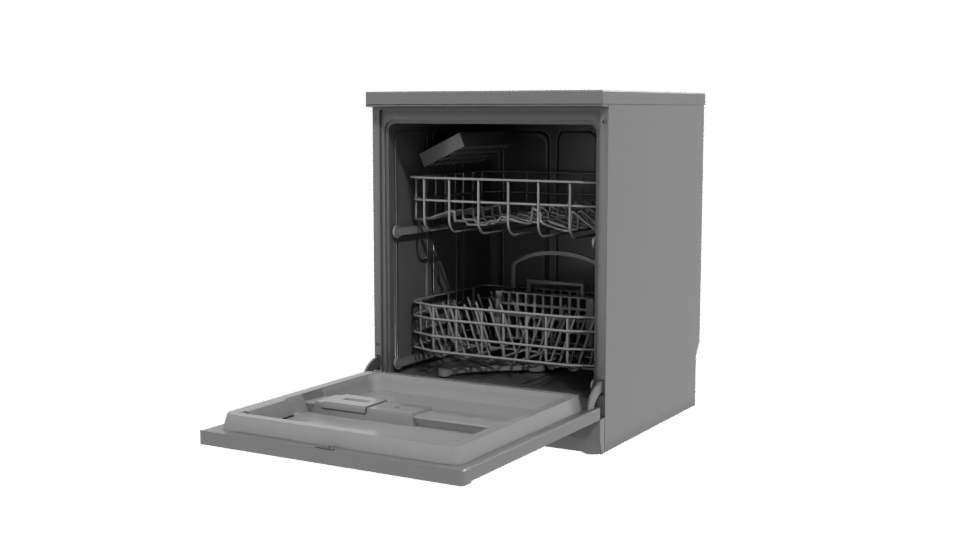 Realistic Dishwasher 3D Model - Professional 3D Model Render 12