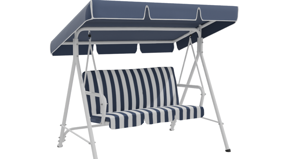Stylish Outdoor Swing Bench Model - Professional 3D Model Render 10