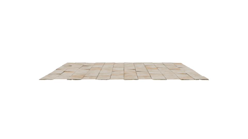 Stylized Stone Paving Surface - Professional 3D Model Render 8