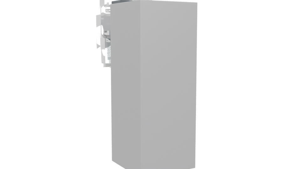 Sleek Refrigerator 3D Model - Professional 3D Model Render 4