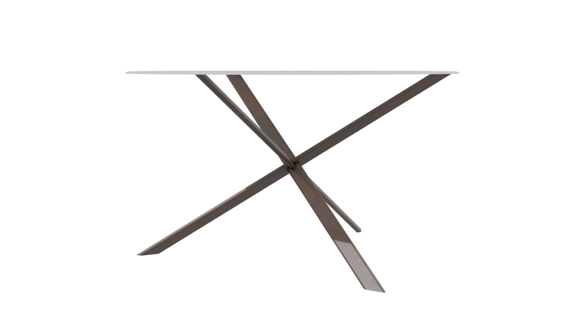 Stylish Round Glass Top Table - Professional 3D Model Render 3