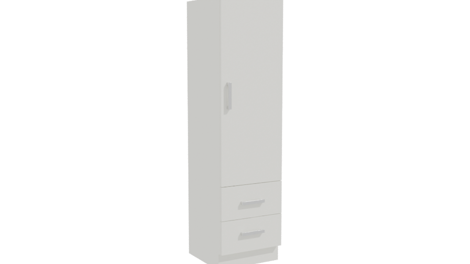 Sleek Minimalist Storage Cabinet 3D - Professional 3D Model Render 10