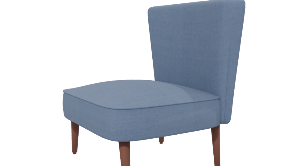Stylish Modern Accent Chair 3D - Professional 3D Model Render 13