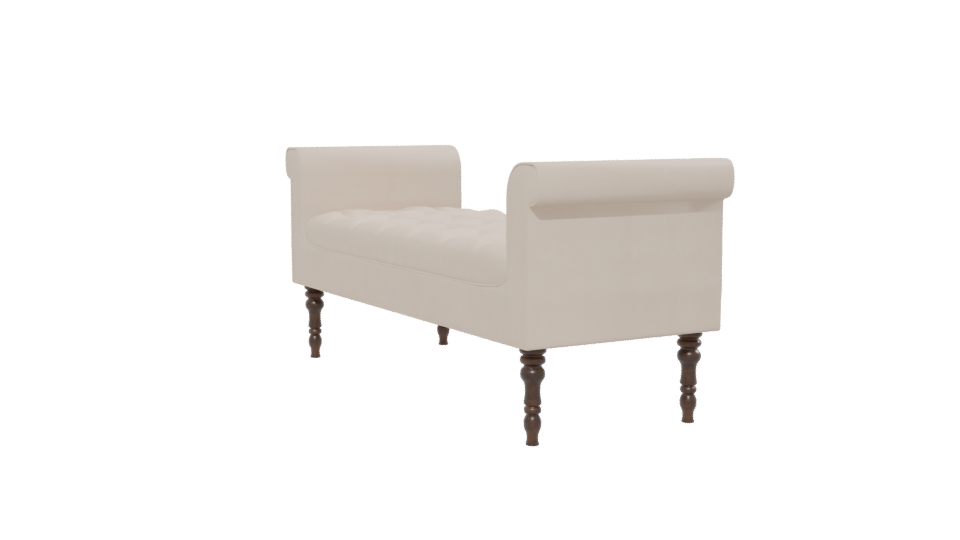 Daisy Fabric Bench 3D Model - Professional 3D Model Render 13