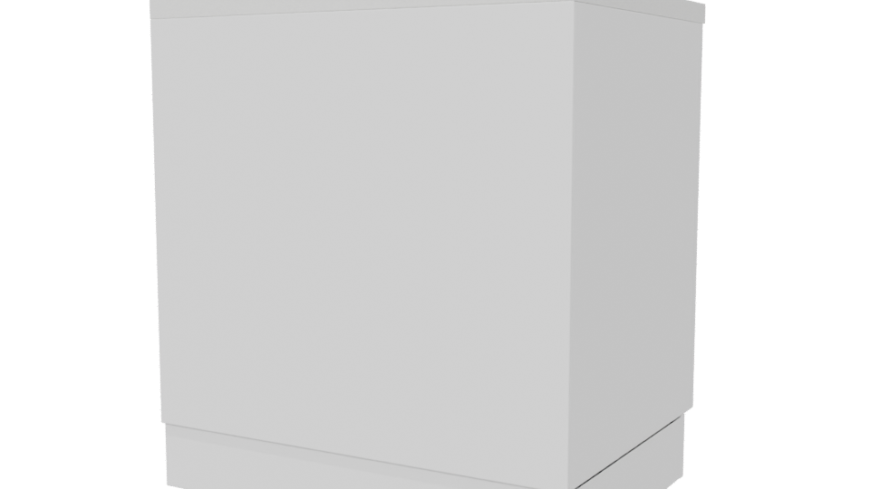 Stylish Modern Kitchen Island 3D Model - Professional 3D Model Render 6