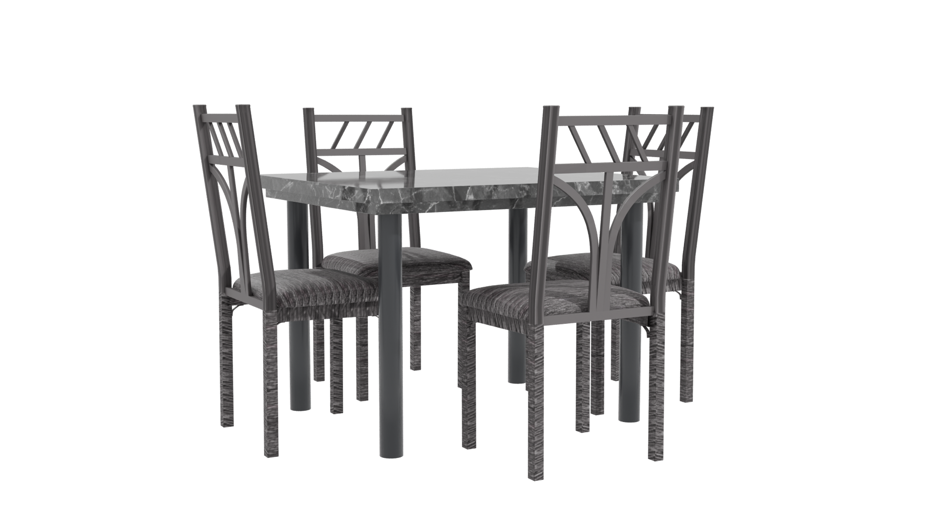 Stylish Dining Table Set 3D - Professional 3D Model Render 10