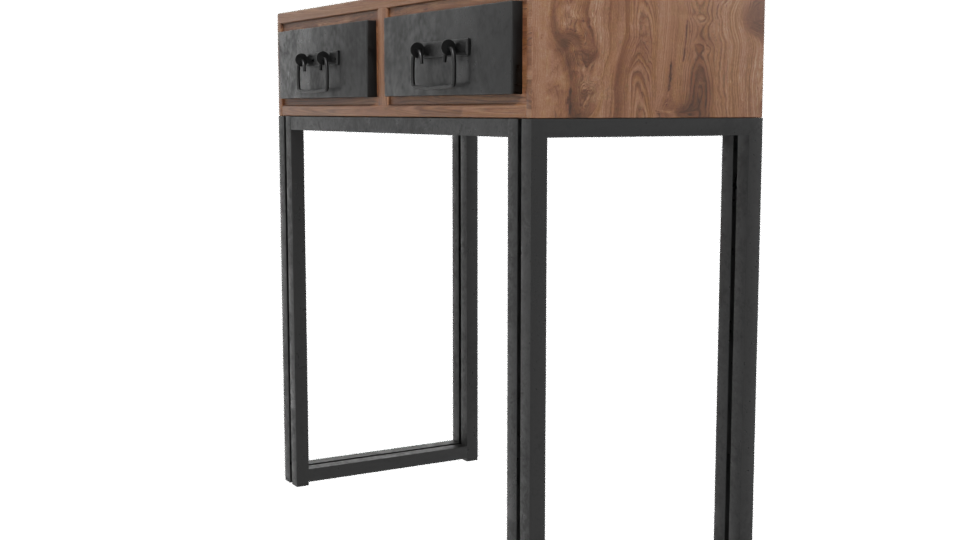 Stylish Industrial Console Table 3D Model - Professional 3D Model Render 13