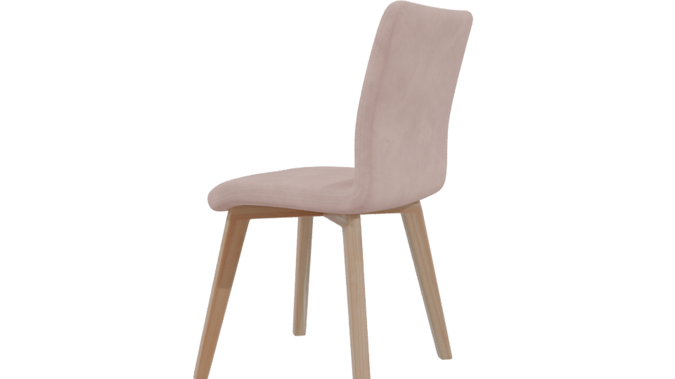 Stylish Minimalist Dining Chair 3D - Professional 3D Model Render 3