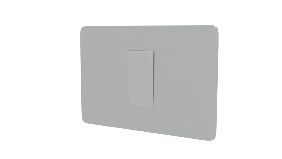 Sleek Metallic Switch Panel Model - Professional 3D Model Render 12