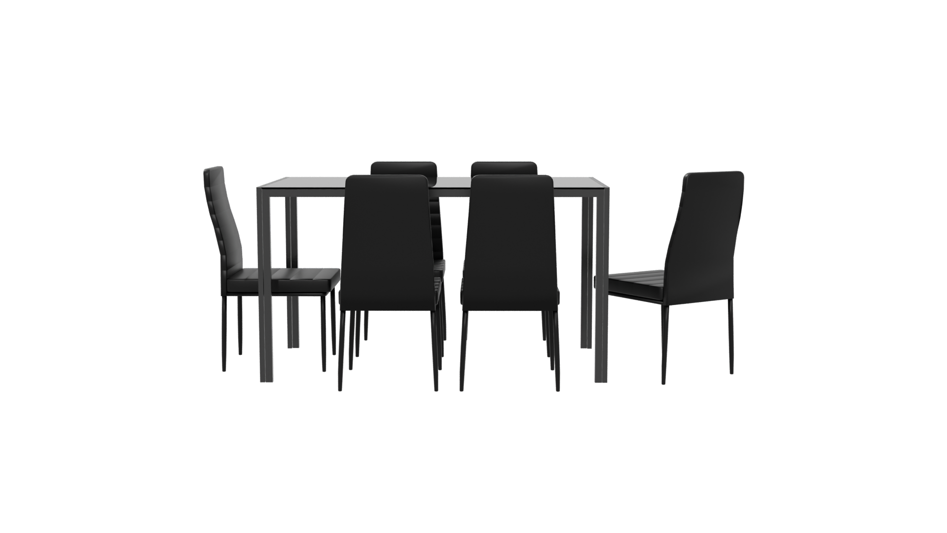 Stylish Modern Dining Set 3D - Professional 3D Model Render 5