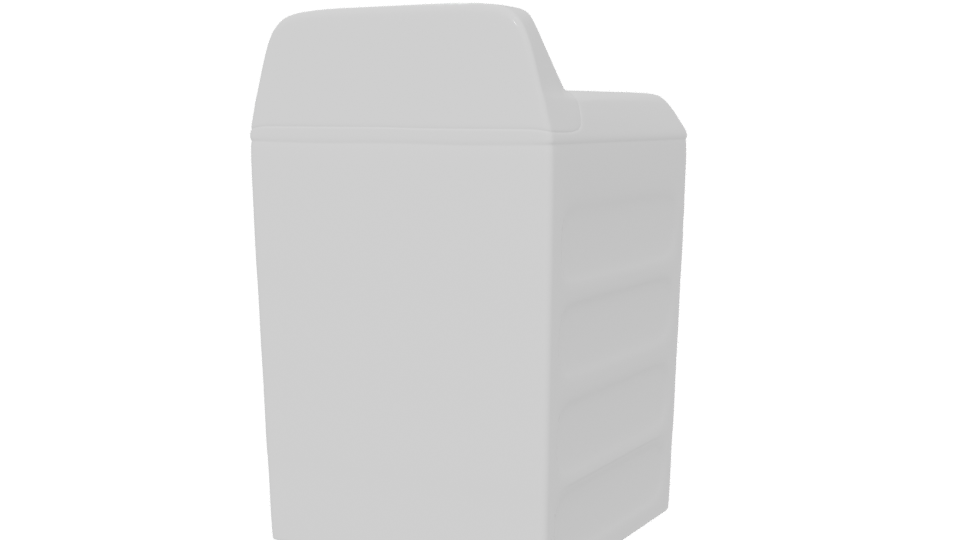 Stylish Top-Load Washing Machine 3D Model - Professional 3D Model Render 6