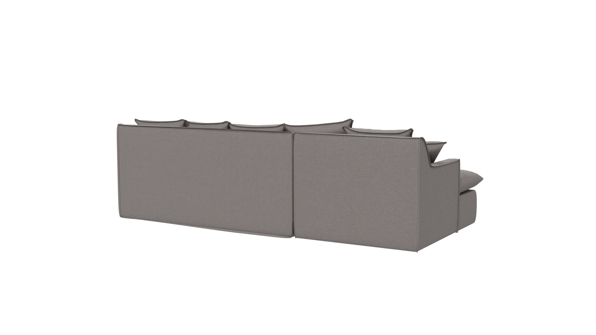 Contemporary Fabric Sectional Sofa 3D Model - Professional 3D Model Render 6