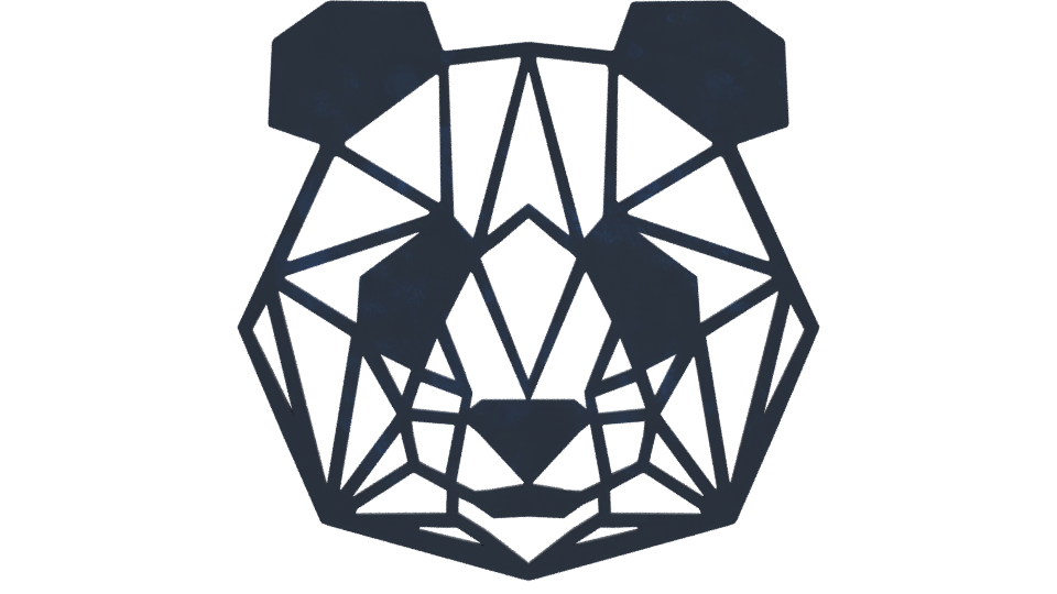 Stylized Panda Head 3D Model - Professional 3D Model Render 11