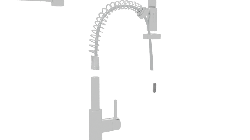 Stylized Metal Industrial Lamp Model - Professional 3D Model Render 7