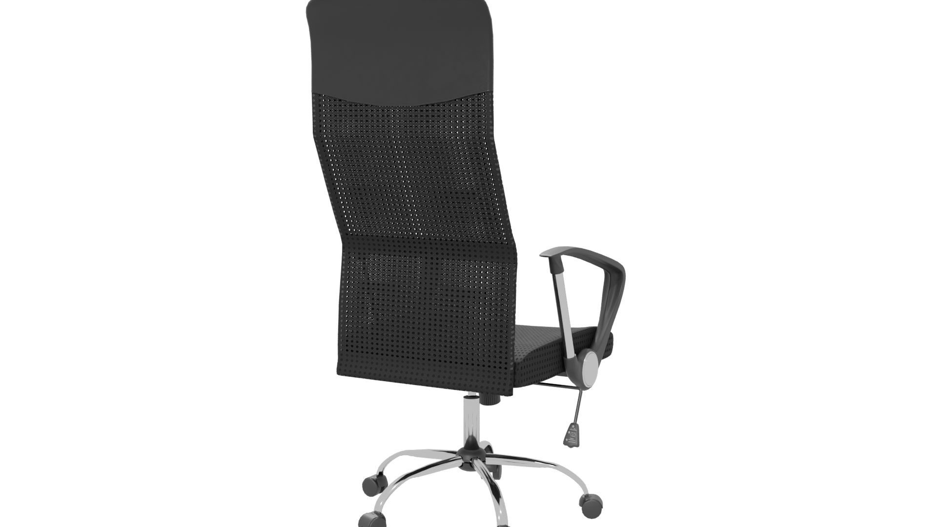 Sleek Modern Ergonomic Office Chair 3D Model - Professional 3D Model Render 6