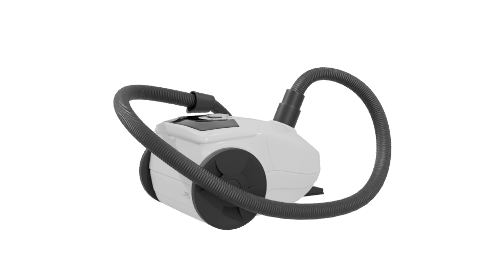 Compact Modern Vacuum Cleaner 3D - Professional 3D Model Render 4