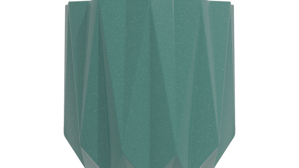 Stylized Geometric Planter 3D - Professional 3D Model Render 11