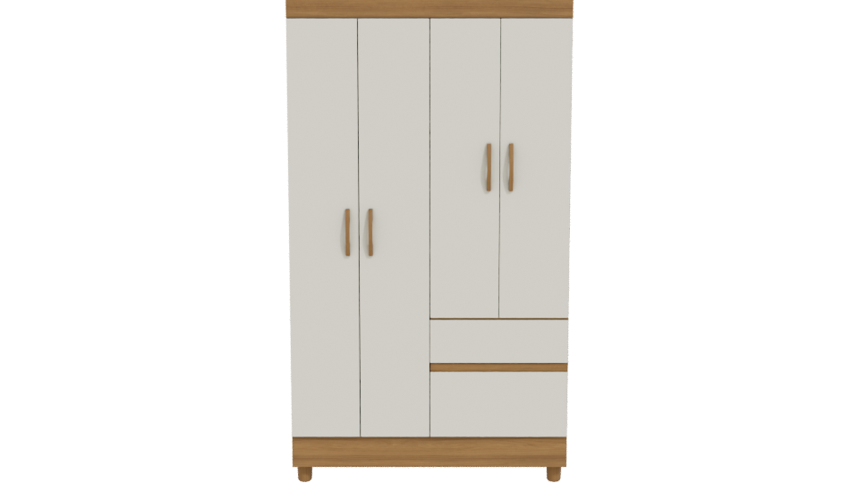 Stylish Modern Wardrobe 3D - Professional 3D Model Render 11
