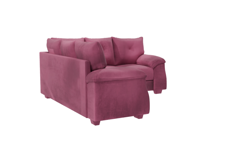 Stylish Pink Couch 3D Model - Professional 3D Model Render 7