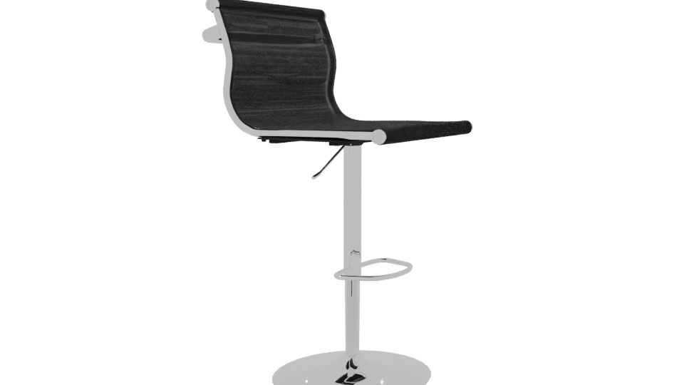 Stylish Bar Stool 3D Model - Professional 3D Model Render 9