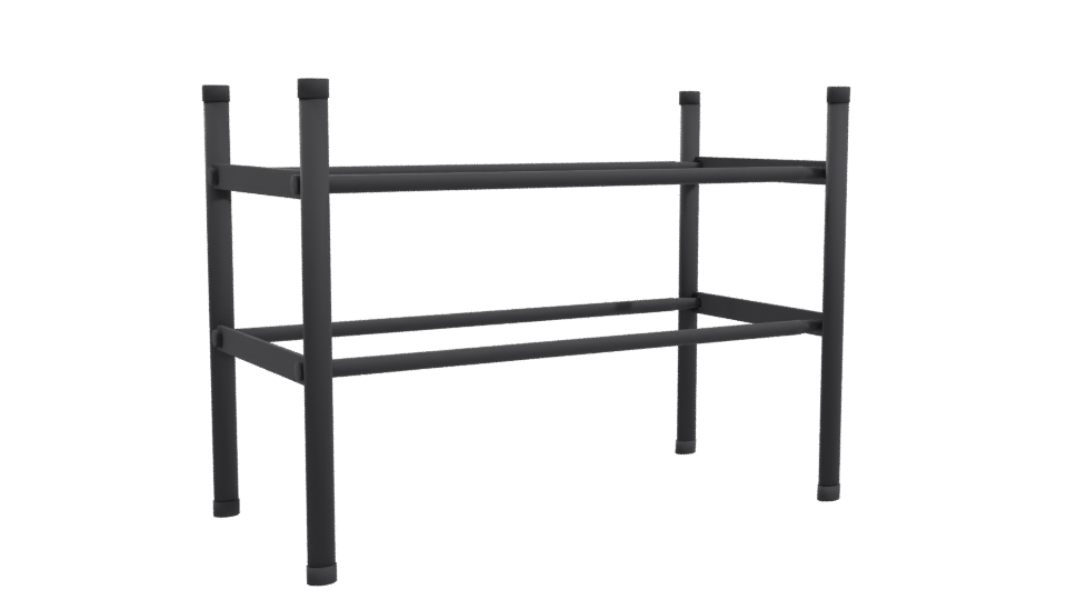 Industrial Metal Frame Table 3D - Professional 3D Model Render 10