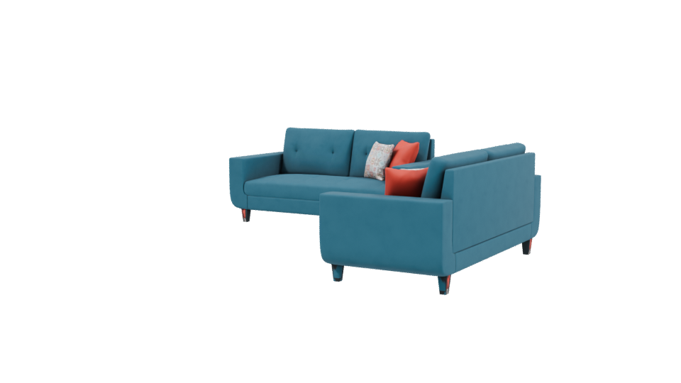 Stylish Modern Sofa Set 3D - Professional 3D Model Render 3