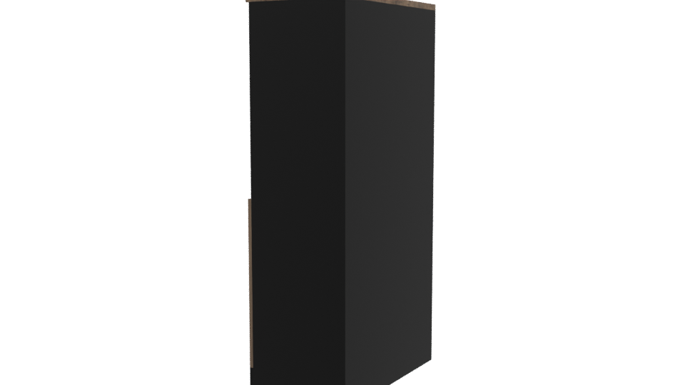 Stylish Wooden Cabinet 3D Model - Professional 3D Model Render 3