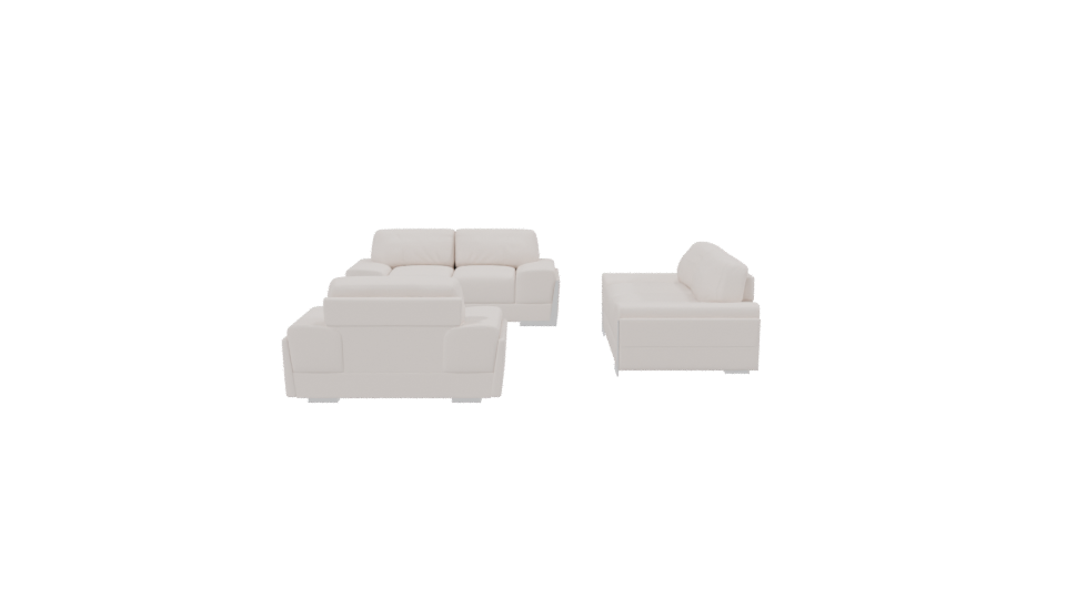 Contemporary Sofa Set 3D Model - Professional 3D Model Render 2